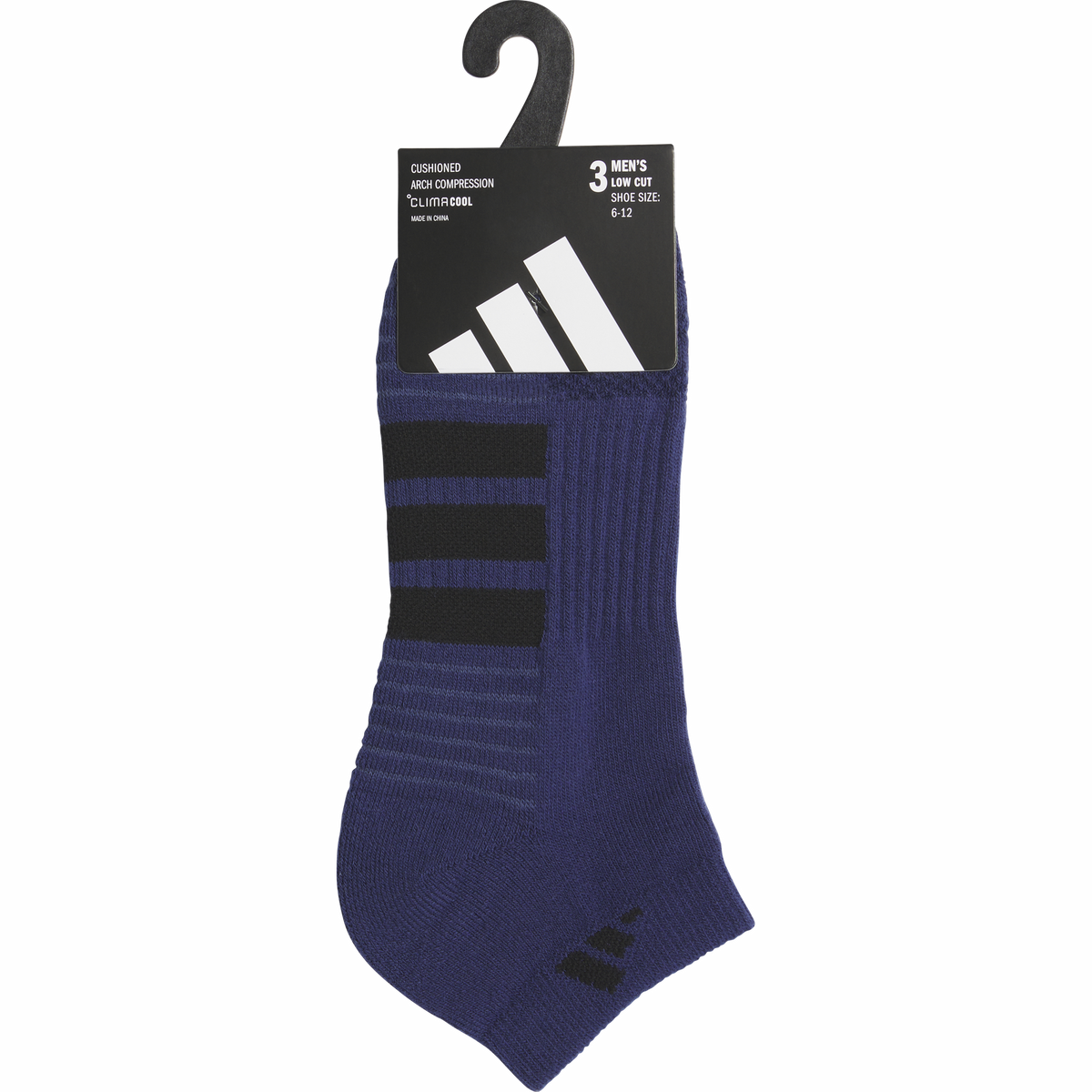 adidas Men's Cushioned 4.0 3-Pack Low Cut Sock-6