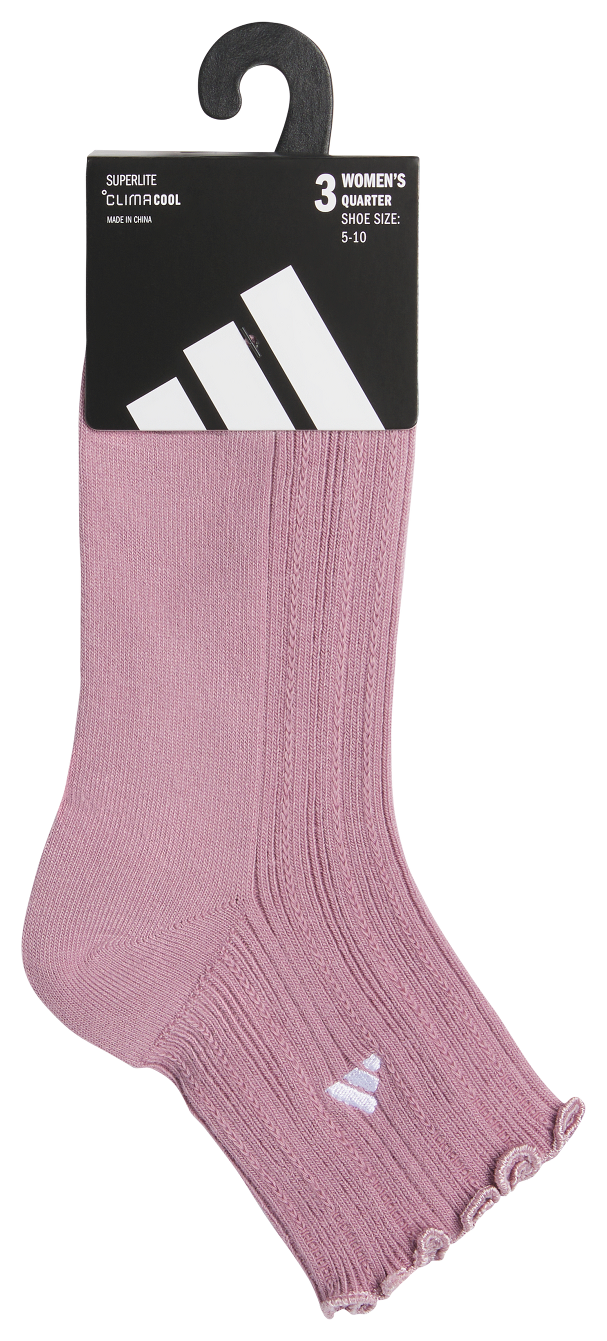 adidas Women's Performance Ruffle 3-Pack Quarter Sock-6