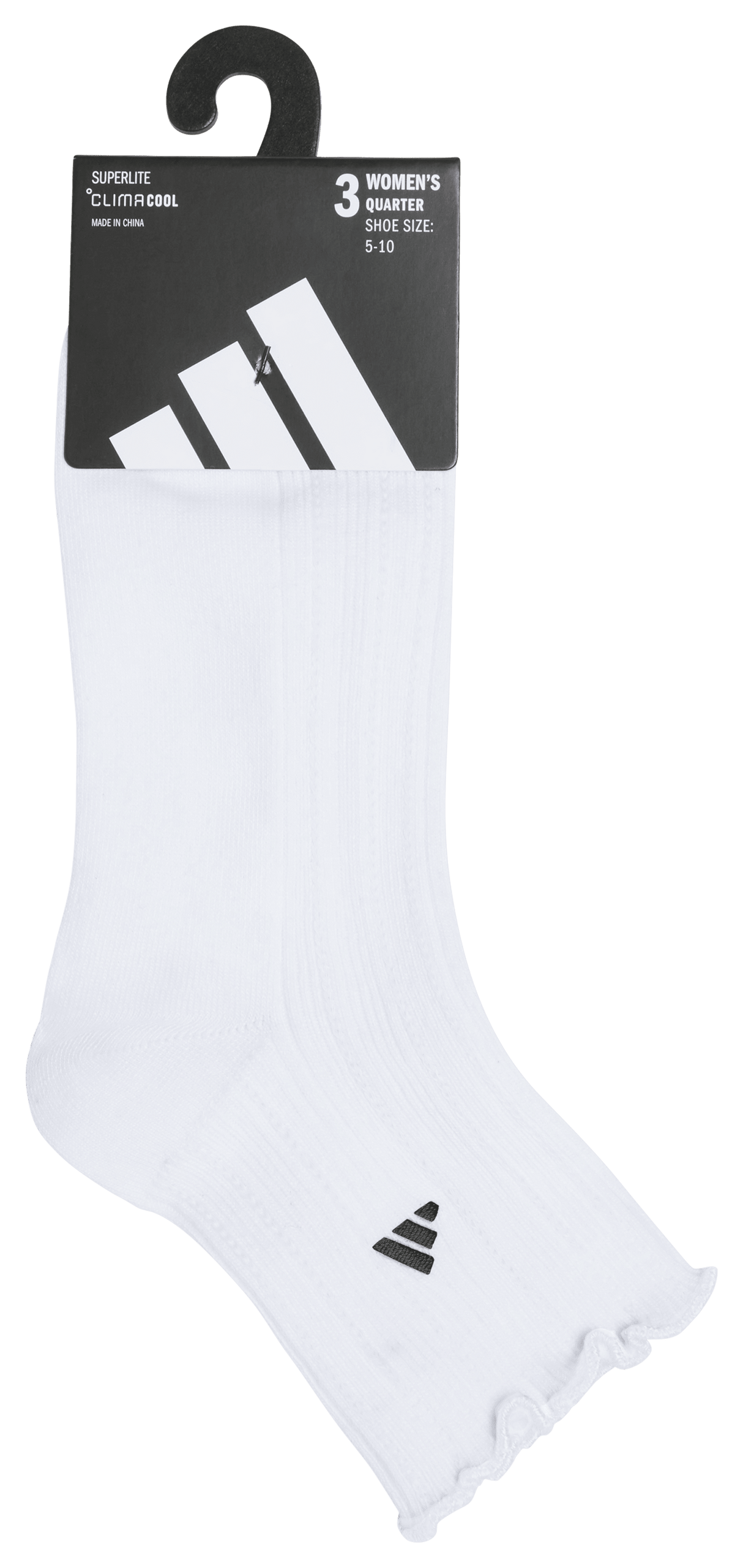 adidas Women's Performance Ruffle 3-Pack Quarter Sock-6