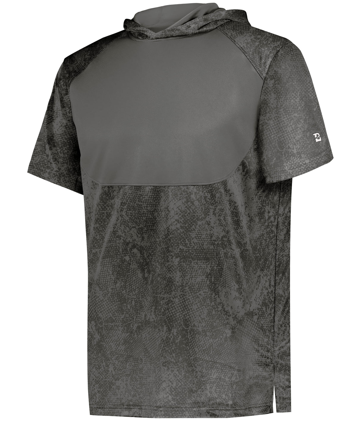 Badger Sport Youth Stadium Print Short Sleeve Hooded Tee