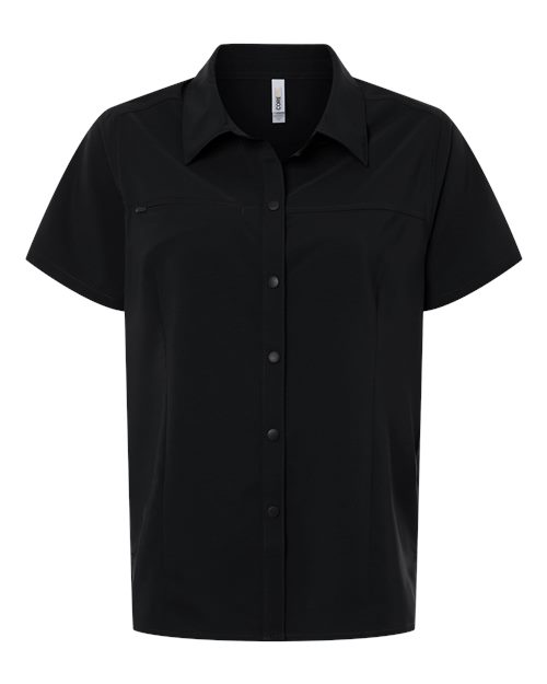 CORE365 Women's UltraUVP Shoreline Short Sleeve Staff Shirt-1