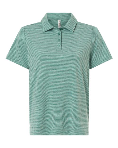 Team 365 Women's Relay Heathered Stripe Polo-1