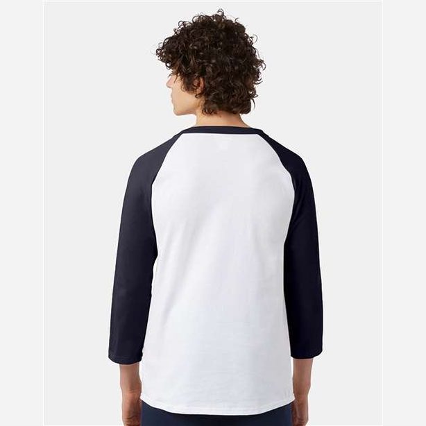 Champion Men's Raglan Sleeve Baseball T-Shirt-5