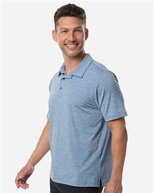 Team 365 Men's Relay Heathered Stripe Polo-4