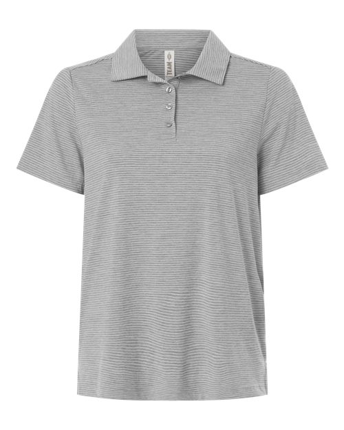 Team 365 Women's Relay Heathered Stripe Polo-1