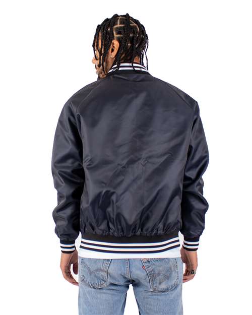 Shaka Wear Men's Varsity Bomber Jacket-3