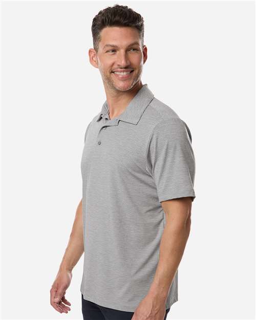 Team 365 Men's Relay Heathered Stripe Polo-4