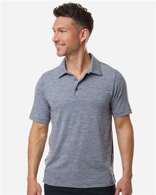Team 365 Men's Relay Heathered Stripe Polo-3