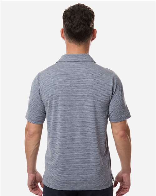 Team 365 Men's Relay Heathered Stripe Polo-5