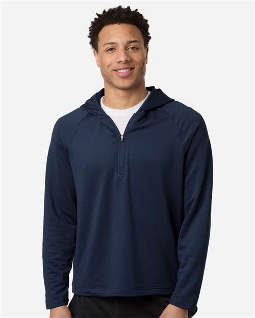 Team 365 Men's Qualify Quarter-Zip Hooded Pullover-3