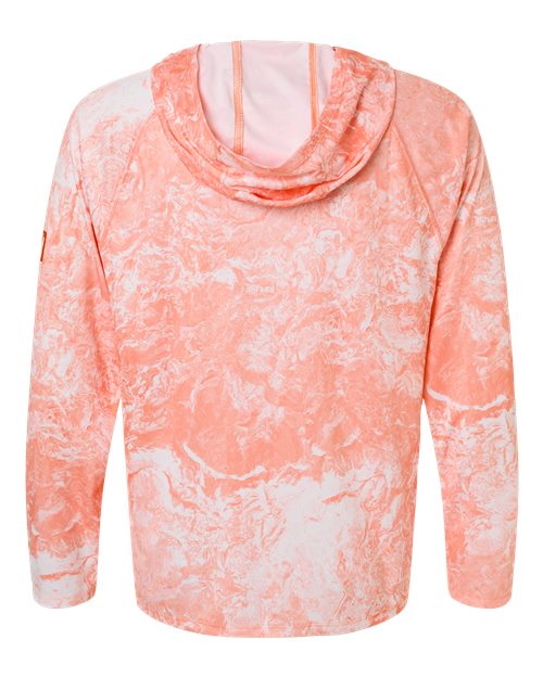 HUK Men's Pursuit Mossy Oak Printed Hooded Long Sleeve T-Shirt-2