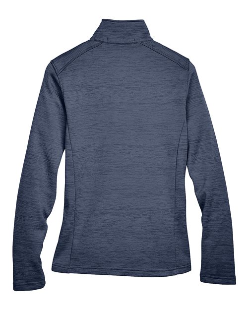 Devon & Jones Women's Newbury Mélange Fleece Quarter-Zip Pullover-2