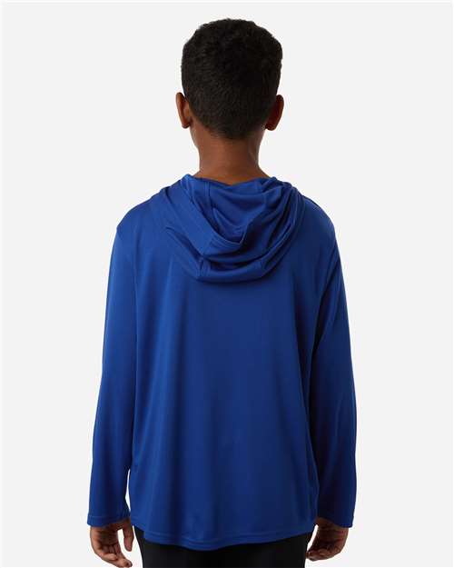 AllPro Youth Pro-Lock Performance Hooded Long Sleeve T-Shirt-5