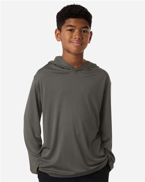 AllPro Youth Pro-Lock Performance Hooded Long Sleeve T-Shirt-3