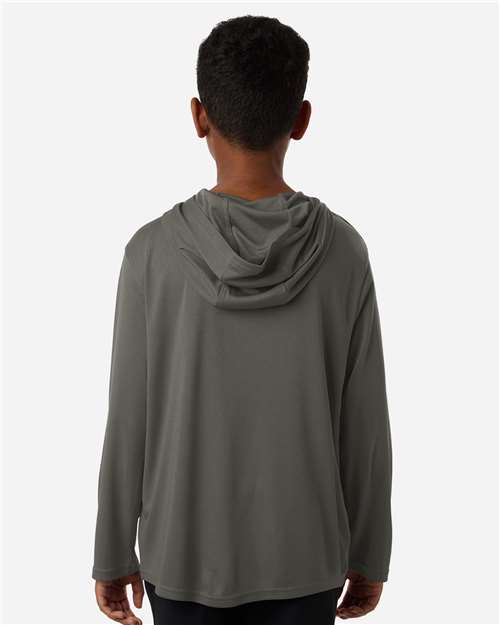 AllPro Youth Pro-Lock Performance Hooded Long Sleeve T-Shirt-5