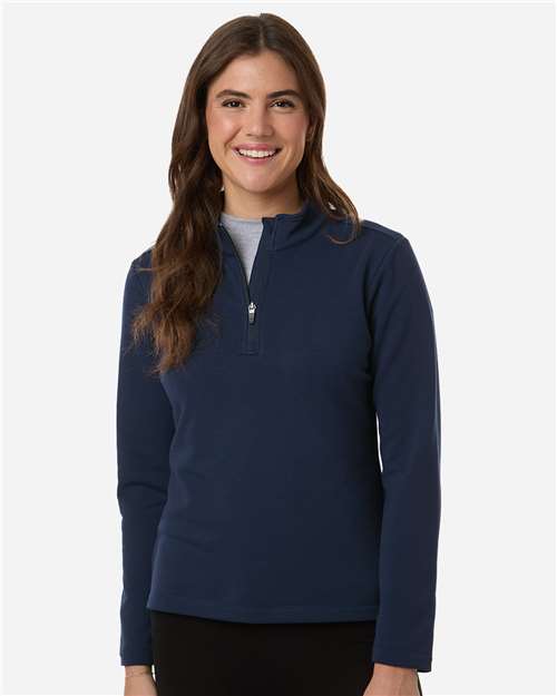 AllPro Women's Stretch Quarter-Zip Fleece Pullover-3