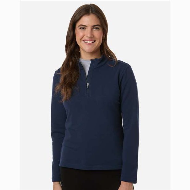 AllPro Women's Stretch Quarter-Zip Fleece Pullover-3