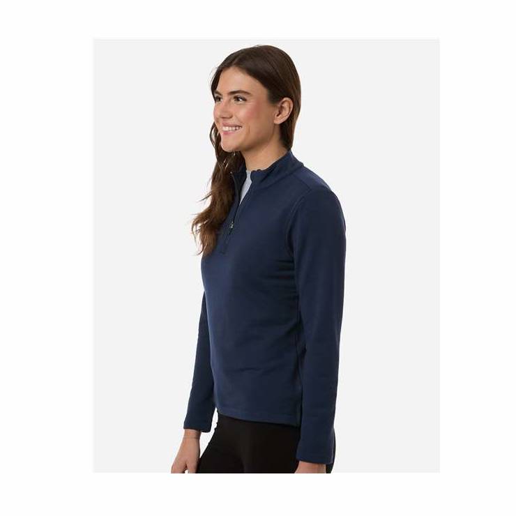 AllPro Women's Stretch Quarter-Zip Fleece Pullover-4