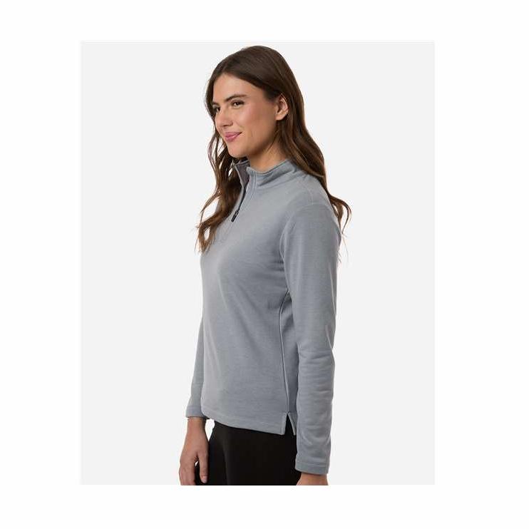 AllPro Women's Stretch Quarter-Zip Fleece Pullover-4
