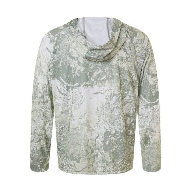 HUK Men's Pursuit Mossy Oak Printed Hooded Long Sleeve T-Shirt-2