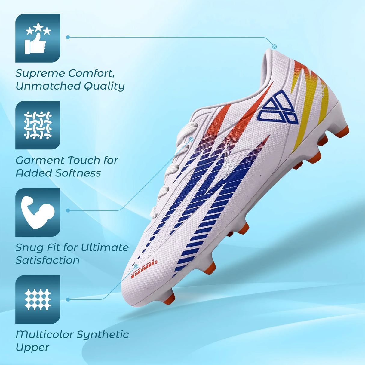 Vizari Bodega Junior Firm Ground Soccer Cleats-2