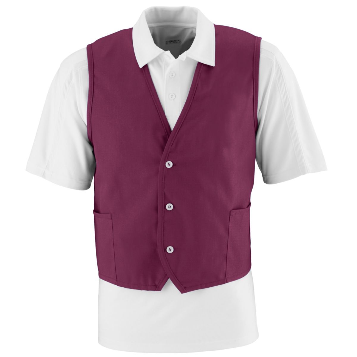 Augusta Men's Three-Button Vest Mens Apparel Jackets & Vests