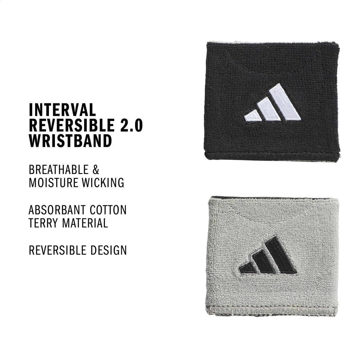adidas Interval Reversible 2.0 Wristband-2