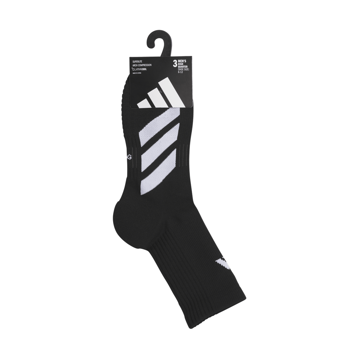 adidas Men's EVO 3-Pack High Quarter Sock-6