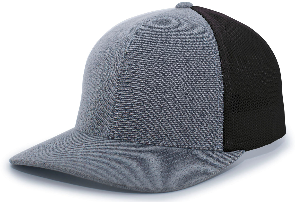 Pacific Headwear Heather Trucker Flexfit Cap Pacific Headwear