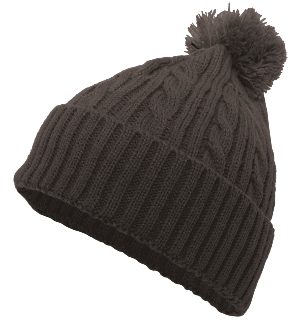 Pacific Headwear Pacific Headwear Cable Knit Pom-Pom Beanie Unisex Accessories Hats & Caps