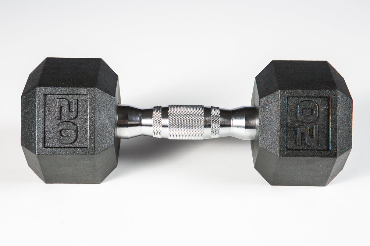 York Barbell PVC Hex Dumbbell – Chrome Ergo Handle-1
