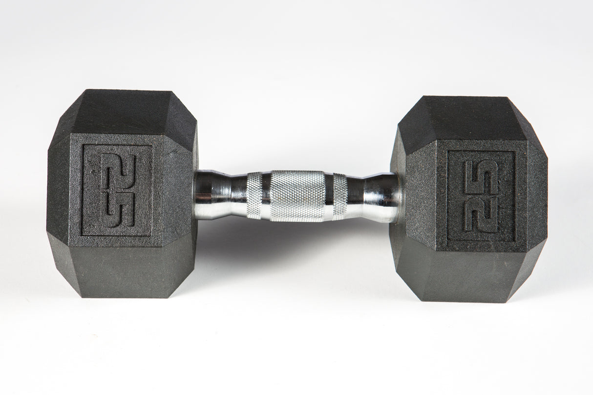 York Barbell PVC Hex Dumbbell – Chrome Ergo Handle-1