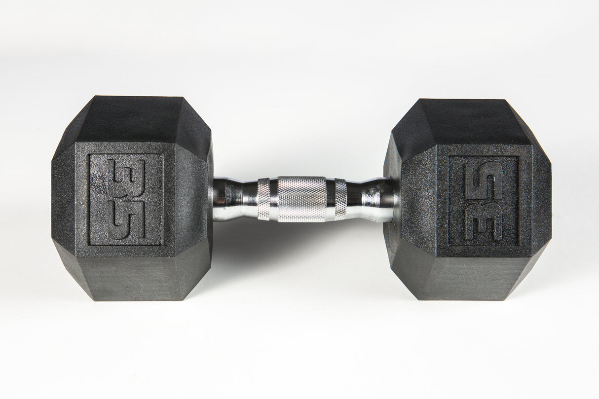 York Barbell PVC Hex Dumbbell – Chrome Ergo Handle-1
