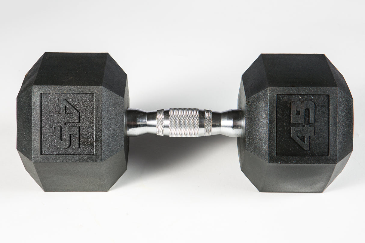York Barbell PVC Hex Dumbbell – Chrome Ergo Handle-1