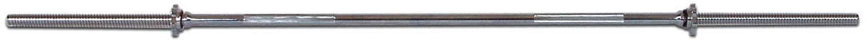 York Barbell Chrome Spin-Lock Weight Bar w/ Spin-Lock Collars-1