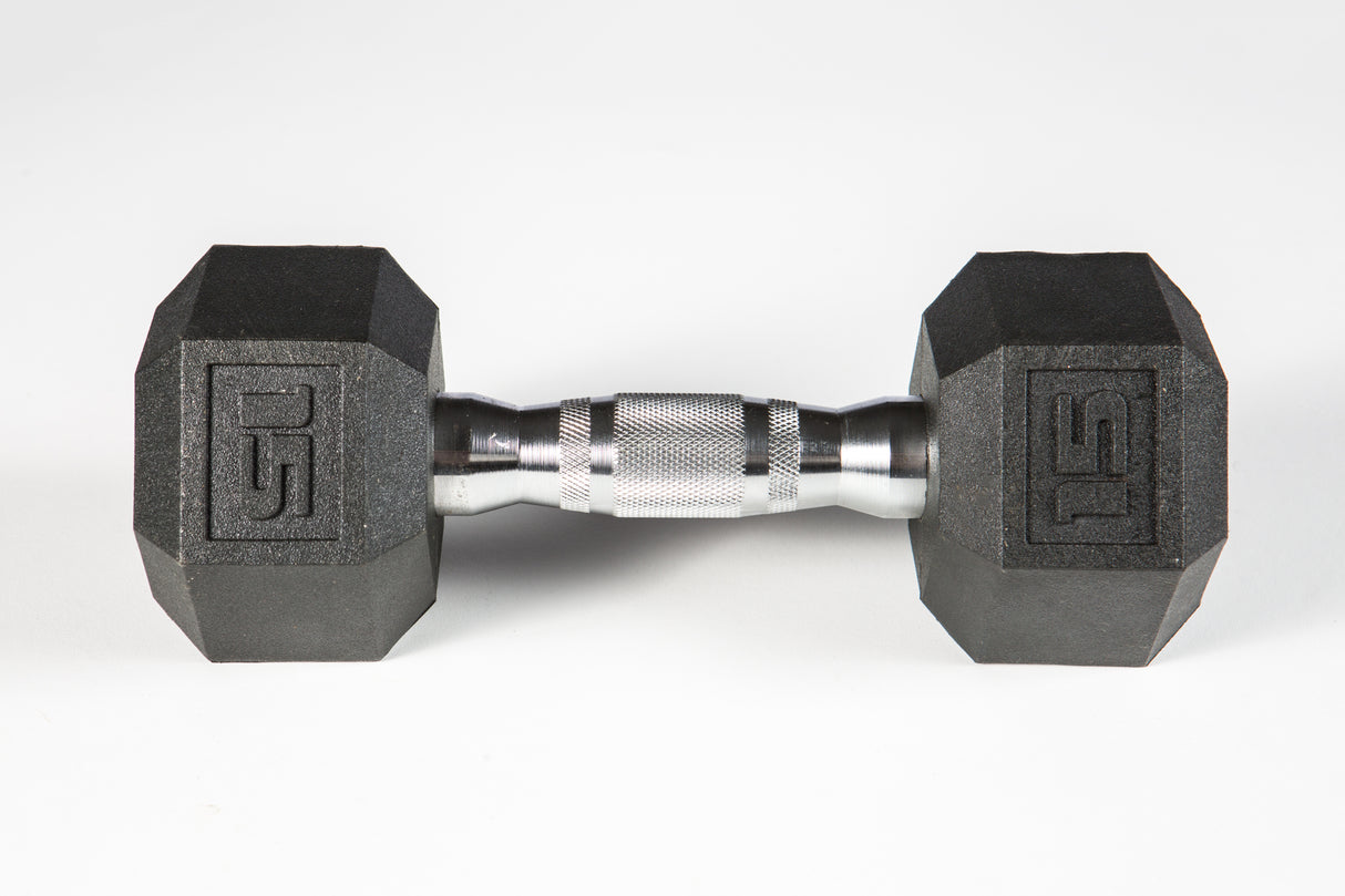 York Barbell PVC Hex Dumbbell – Chrome Ergo Handle-1