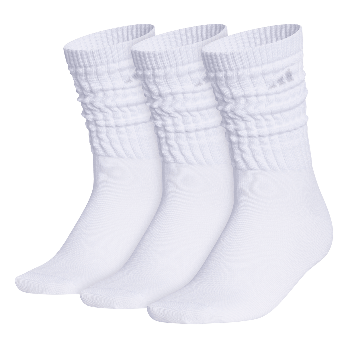 adidas Women's Athletic Scrunch 3-Pack Crew Sock Unisex Accessories Socks