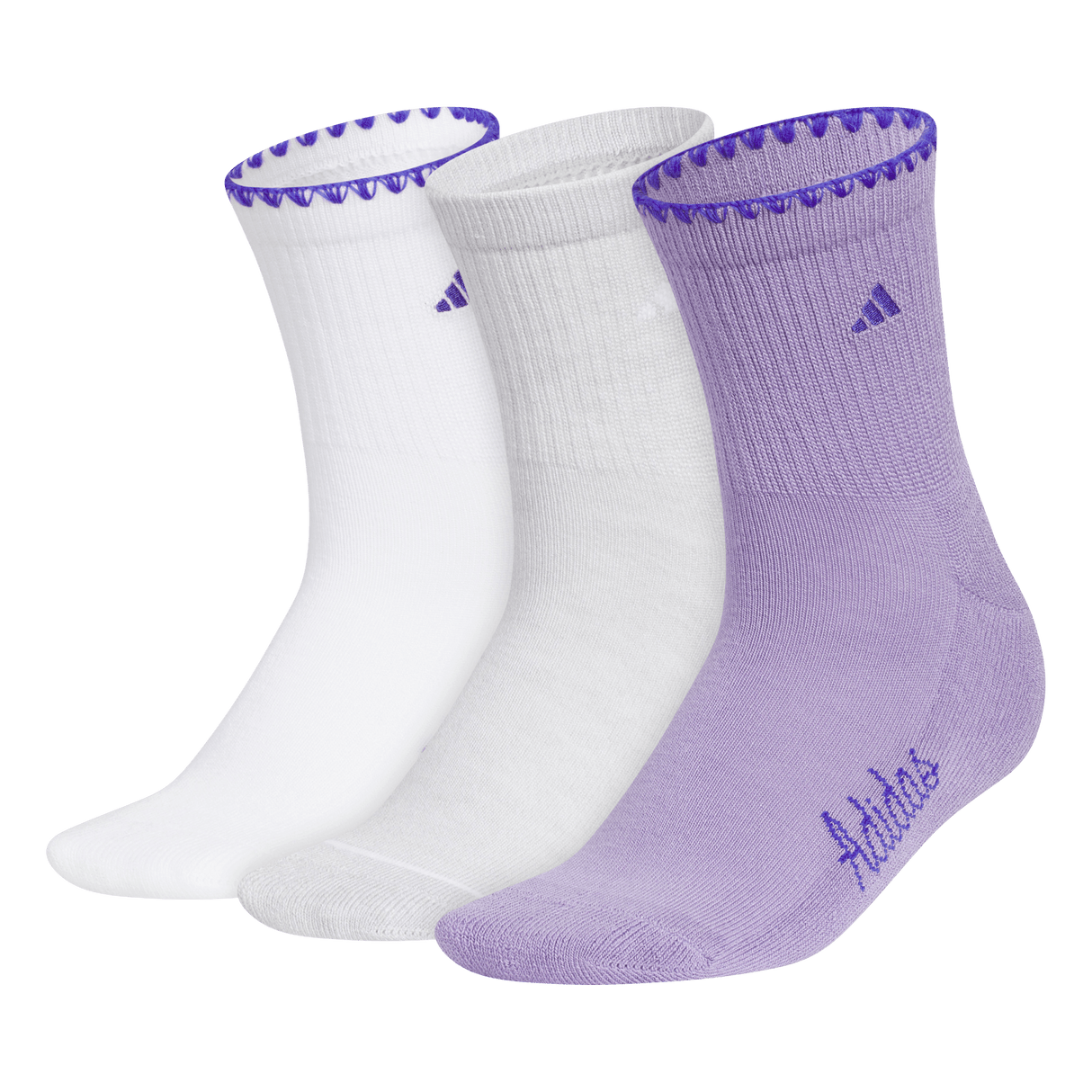 adidas Women's Cushioned Sport Luxe 3-Pack High Quarter Sock-1