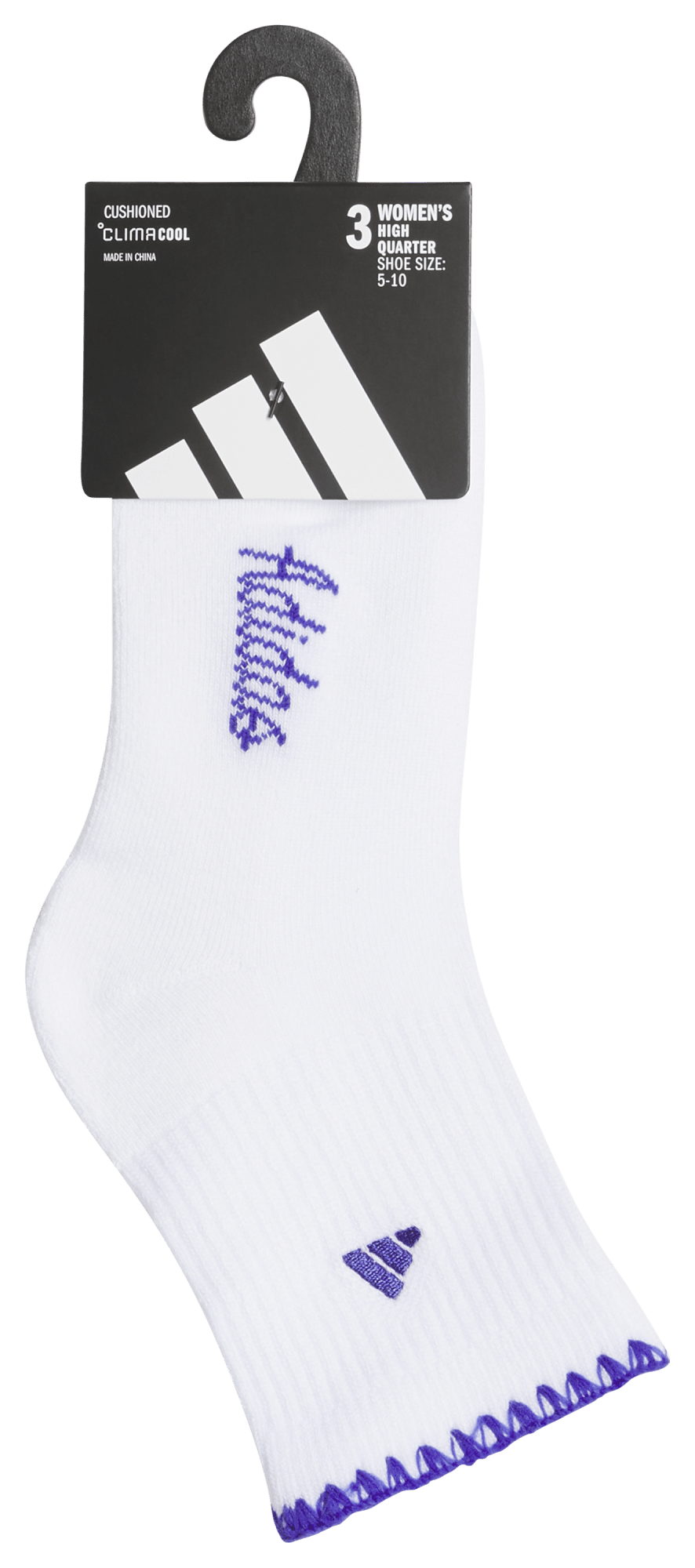 adidas Women's Cushioned Sport Luxe 3-Pack High Quarter Sock-6