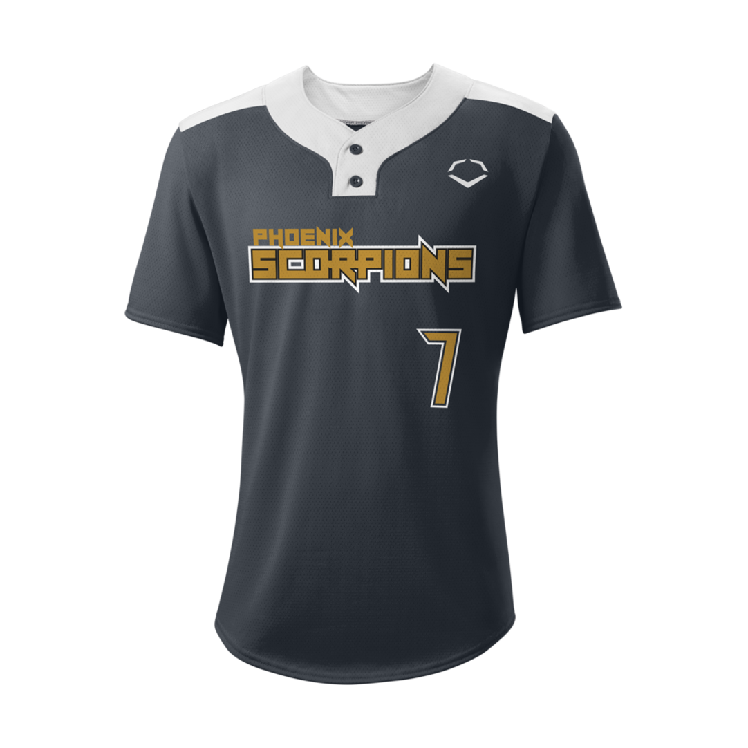 Wilson Men's E203 Two-button Baseball Jersey-3