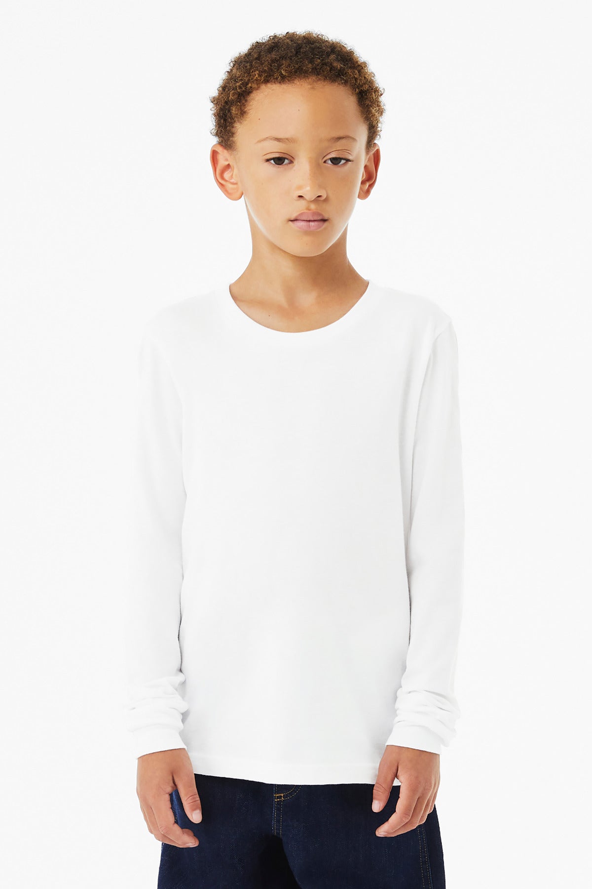 Bella + Canvas Youth Heather CVC Long Sleeve Tee BC3501YCVC