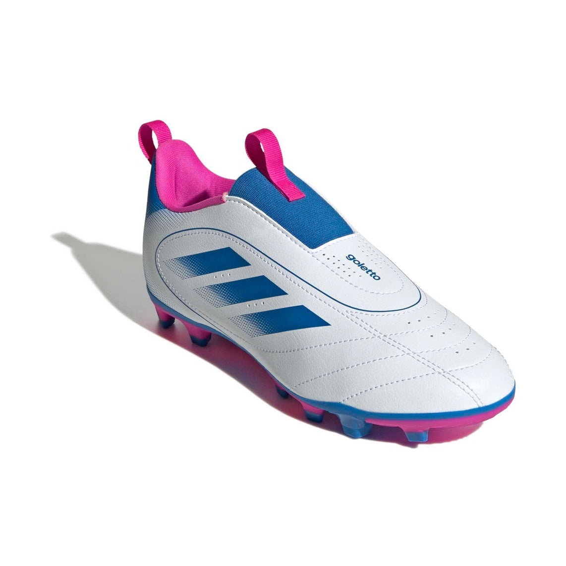 adidas Youth Goletto IX Firm/Multi-Ground Laceless Soccer Cleats-5