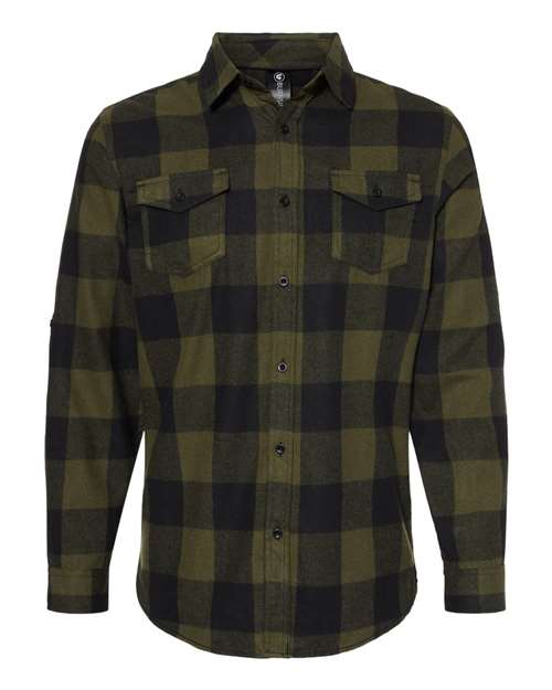 Burnside Men's Yarn-Dyed Flannel Shirt-1