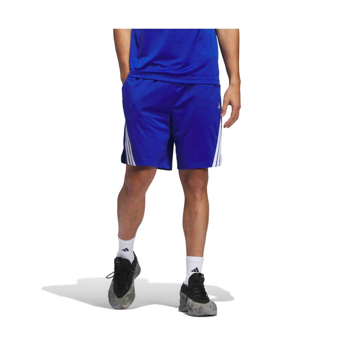 adidas Men's Legends 3-Stripes Basketball Shorts-2
