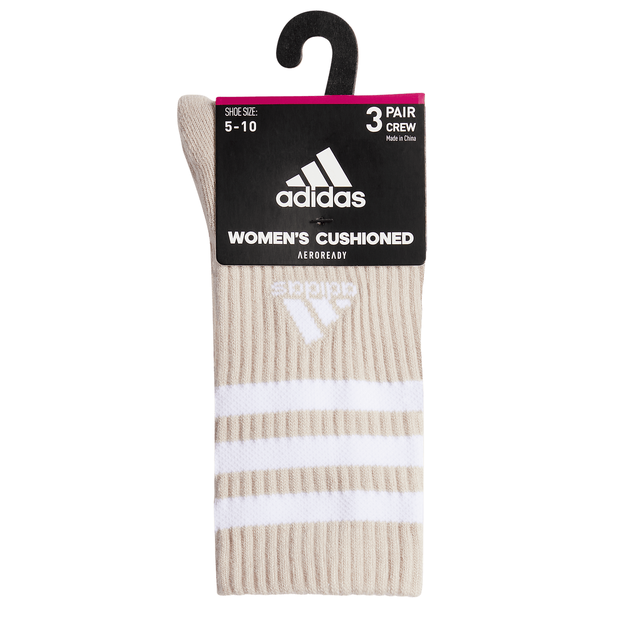 adidas Women's Cushioned 3-Stripe 3.0 3-Pack Crew Sock-8
