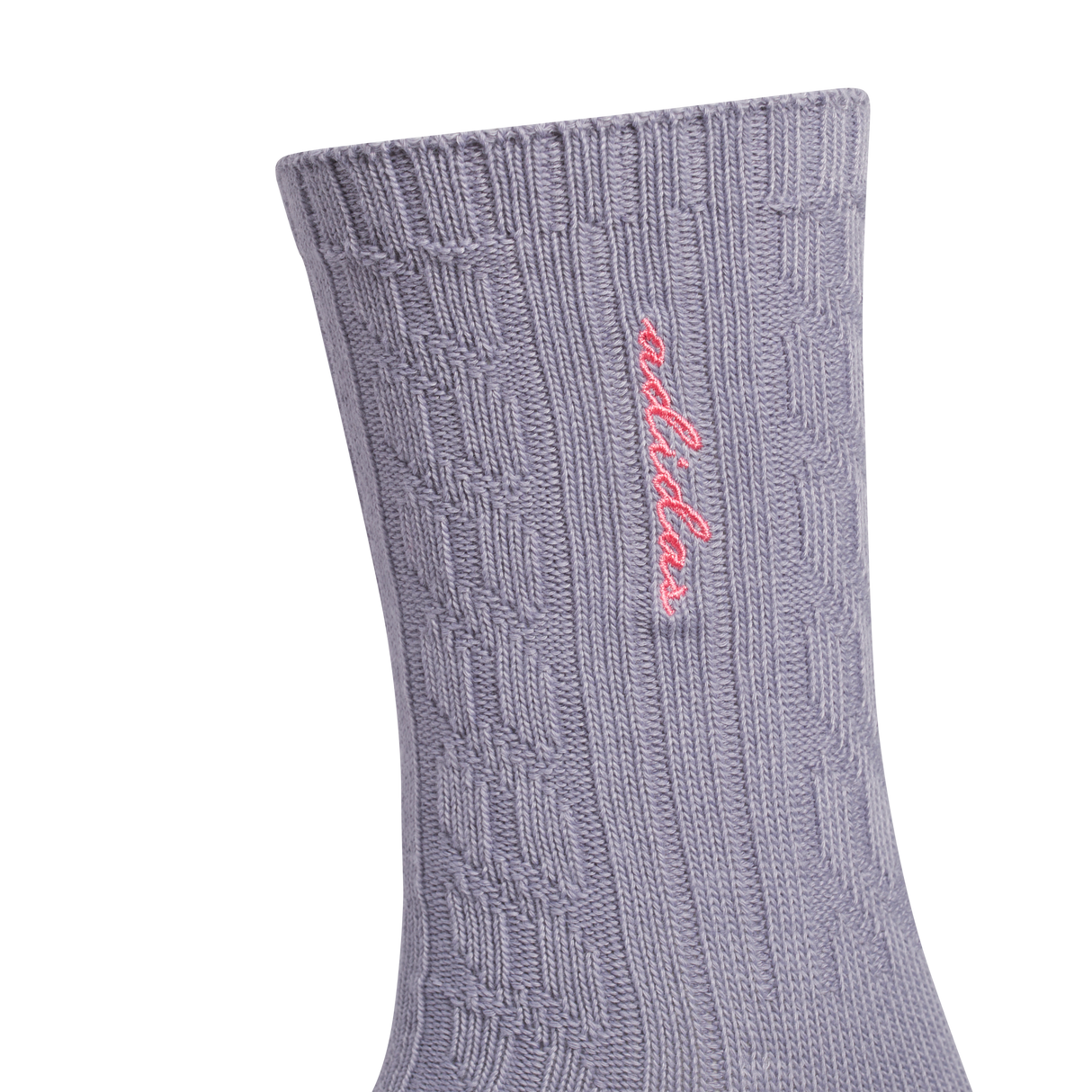 adidas Women's Athletic Cable Knit 3-Pack Crew-3