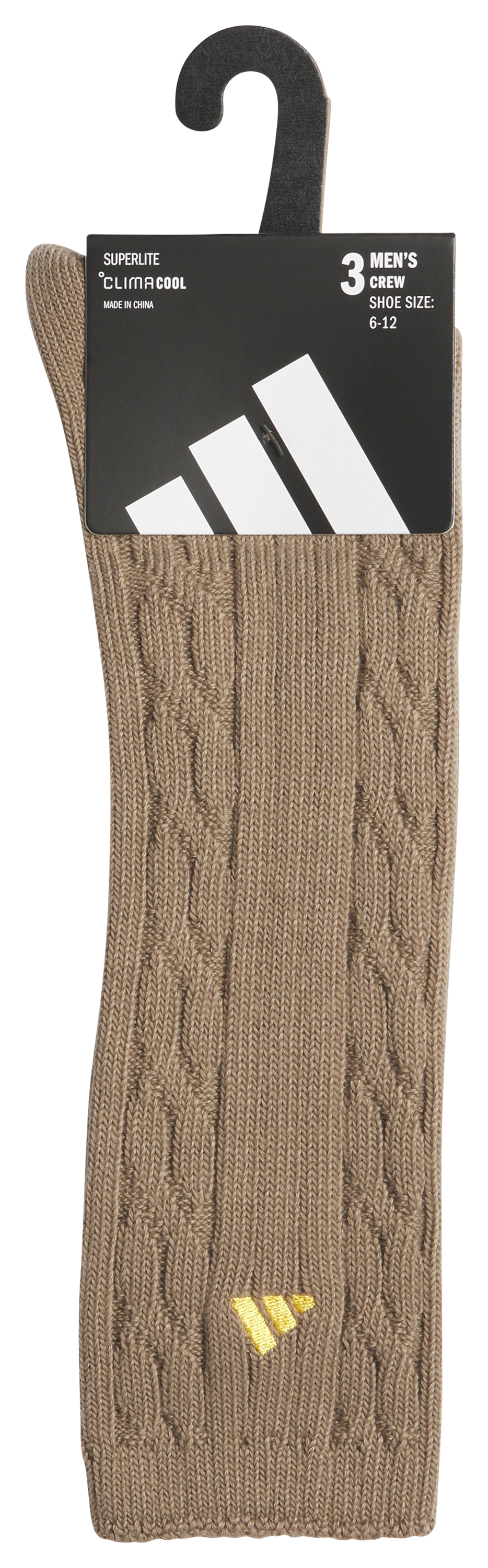 adidas Men's Athletic Cable Knit 3-Pack Crew-7
