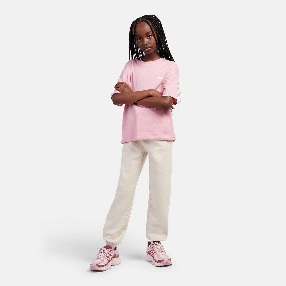 New Balance Girls' Small Logo Jersey T-Shirt-4
