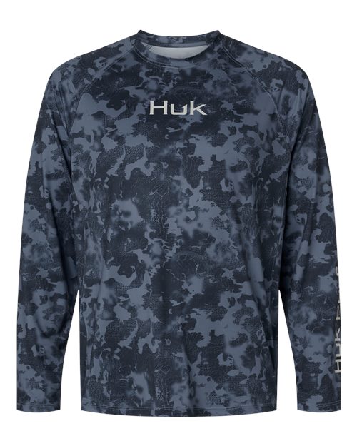 HUK Men's Airweight KS Printed Crewneck Pullover-1