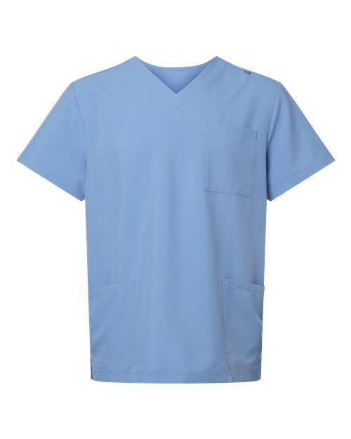 Hanes Men's V-Neck 3 Pocket Scrub Top-1